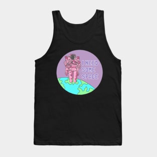 Astronaut introvert space awkward tumblr meme Tank Top